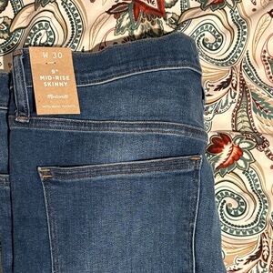 Madewell Mid-Rise Skinny Jeans - Classic Blue